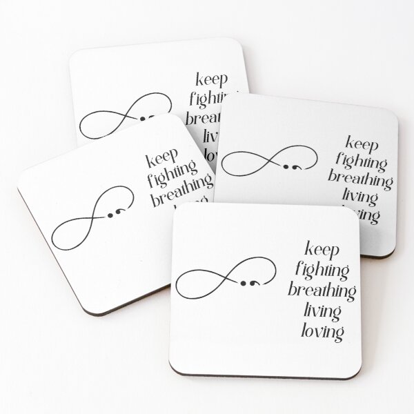 Item preview, Keep Fighting Breathing Living Loving designed and sold by CreativeEmpires.