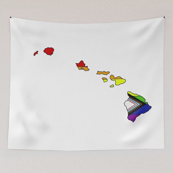 Item preview, Hawaii progress pride flag  designed and sold by TheUndeadDesign.