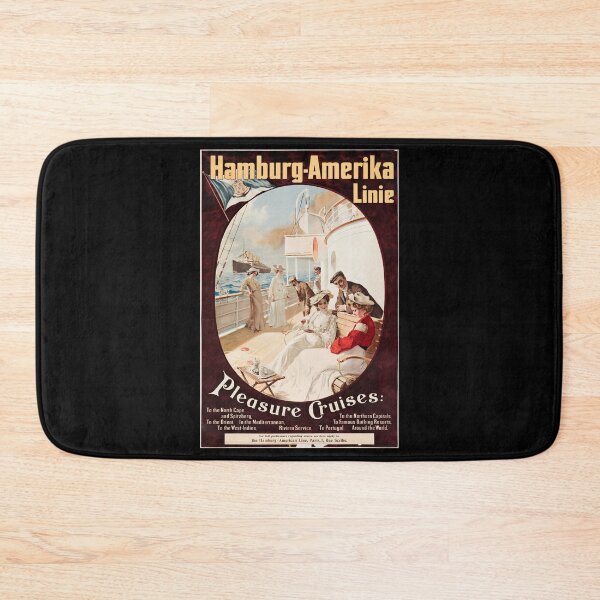 Item preview, Pleasure Cruises retro poster designed and sold by CorasPosters.