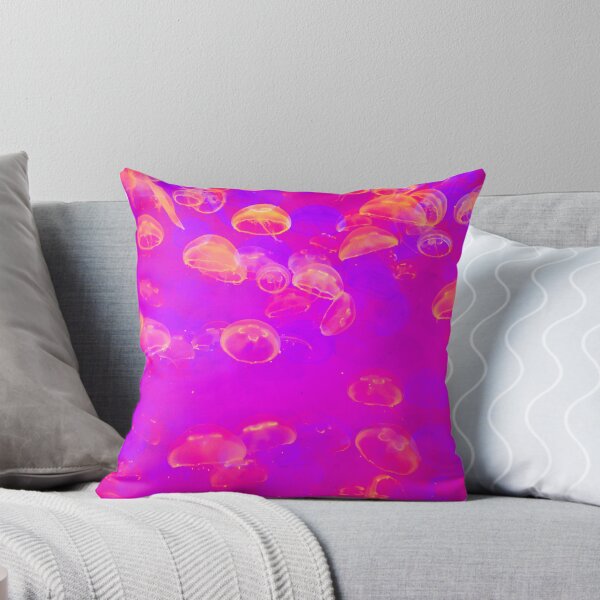 Item preview, Tiny Orange Glowing Jellyfish Jamboree designed and sold by StayCuztom.