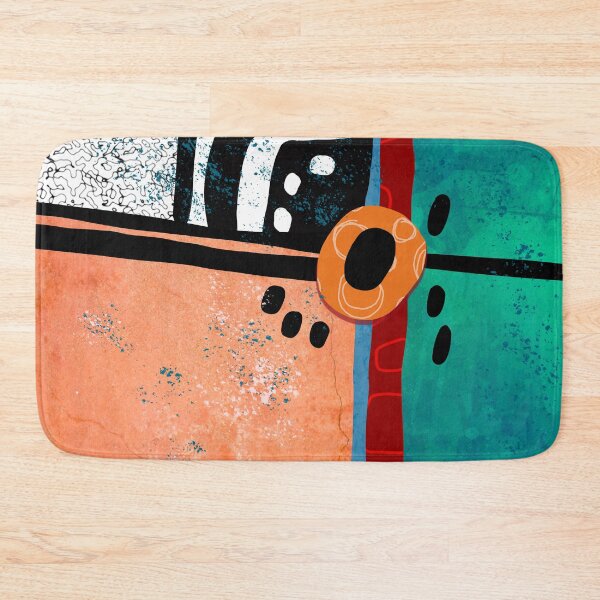 Item preview, Colorful Modern Geometric Pattern Collage Painting designed and sold by NancyMerkle.