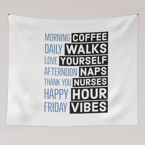Item preview, Morning coffee daily walks love yourself  designed and sold by aboniteblanc.