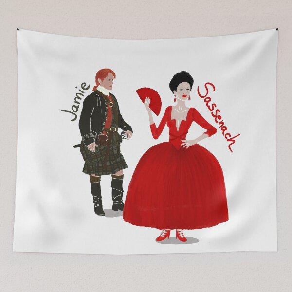Item preview, Sassenach and Jamie Fraser, Outlander designed and sold by EstrellaDLT.
