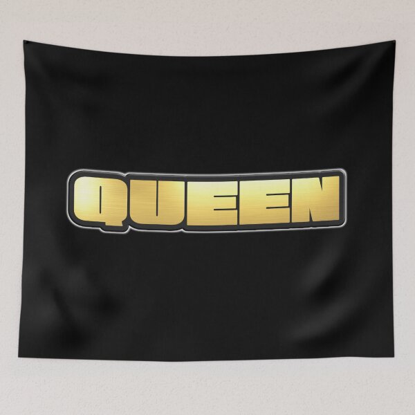 Item preview, Shiny black and Gold QUEEN word ver1 designed and sold by smARTwork.