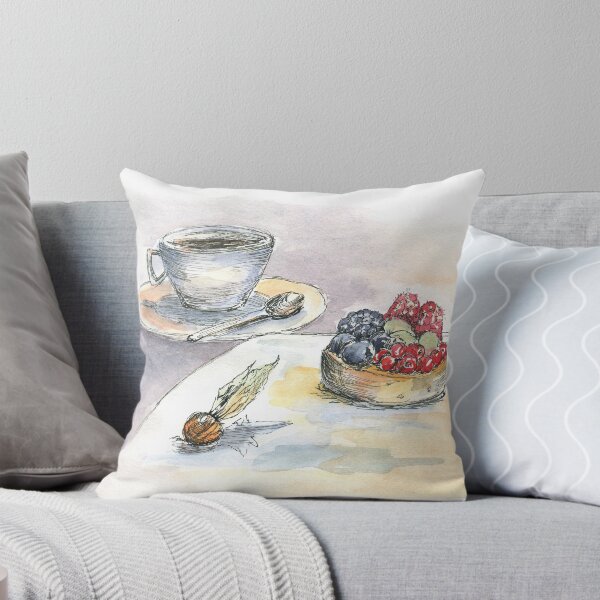 Aperçu de l'œuvre Dessert Aquarelle Stillife créée et vendue par Flowersforbear.