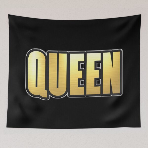 Item preview, Shiny black and Gold QUEEN word ver2 designed and sold by smARTwork.