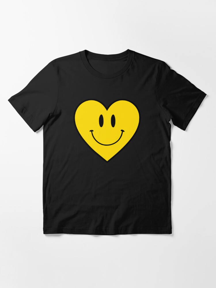 Heart | Happy Face | Black | | Essential T-Shirt