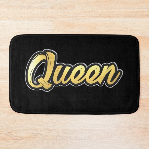 Item preview, Shiny black and Gold QUEEN word ver3 designed and sold by smARTwork.