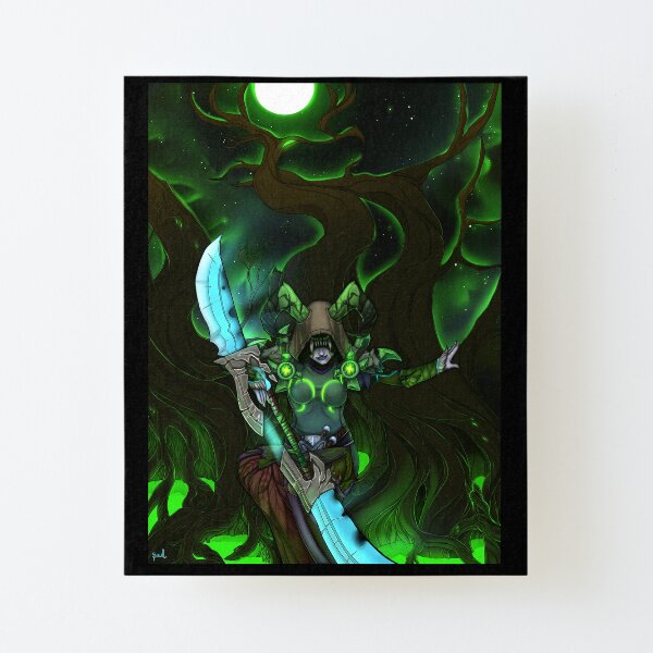 Moon Druid Canvas Mounted Print