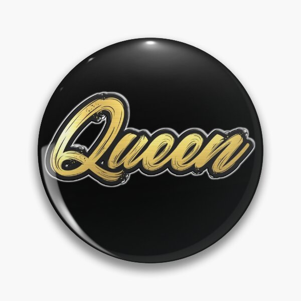 Item preview, Shiny black and Gold QUEEN word ver4 designed and sold by smARTwork.
