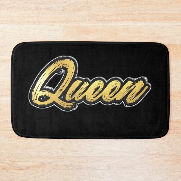 Item preview, Shiny black and Gold QUEEN word ver4 designed and sold by smARTwork.