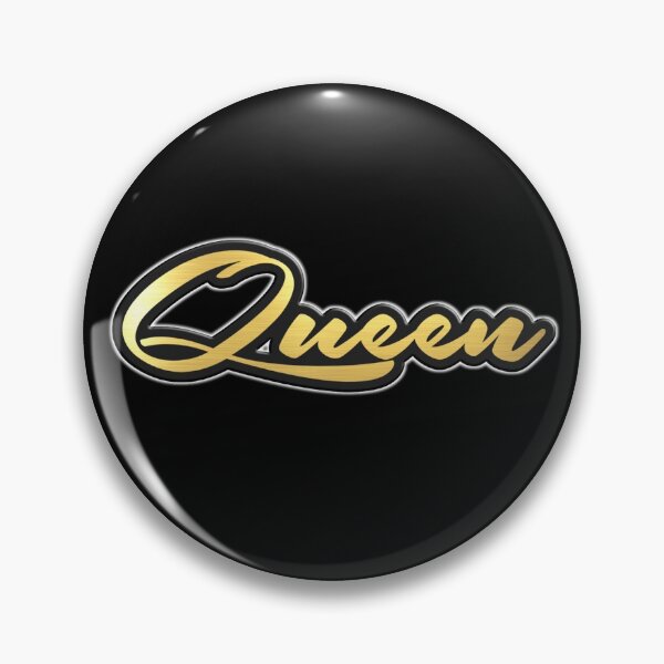 Item preview, Shiny black and Gold QUEEN word ver6 designed and sold by smARTwork.