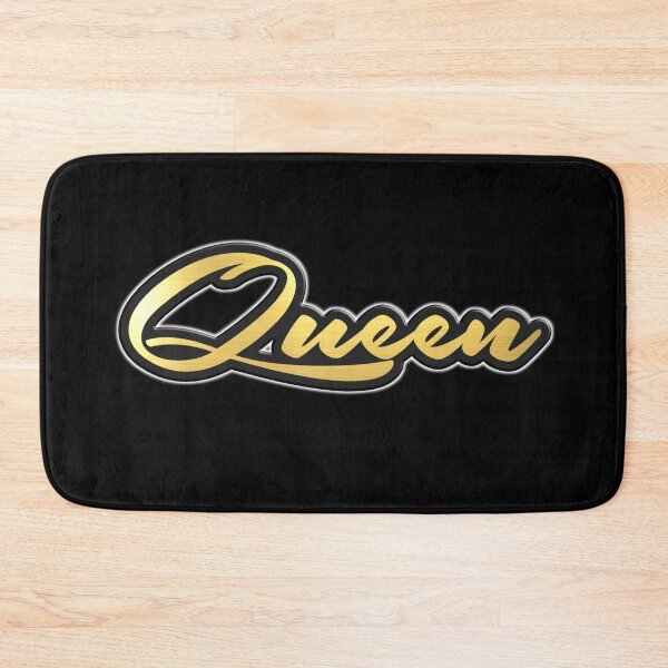 Item preview, Shiny black and Gold QUEEN word ver6 designed and sold by smARTwork.