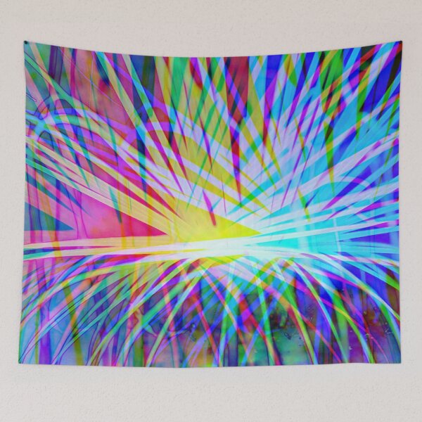 Item preview, Rainbow Glowing Jellyfish Deep Blue Sea designed and sold by StayCuztom.