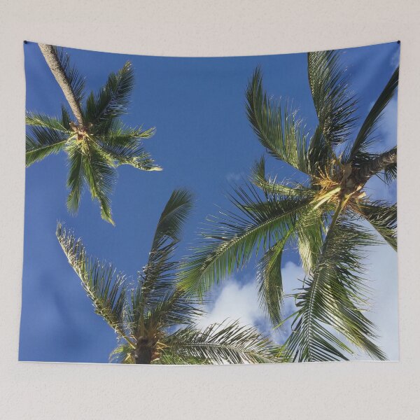 Item preview, Three Palm Trees Under Clear Sky designed and sold by Lingdom.