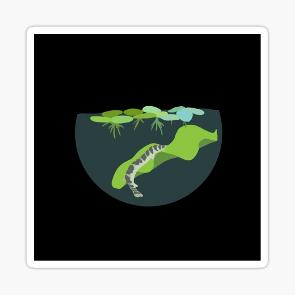 Lounging Loach Sticker