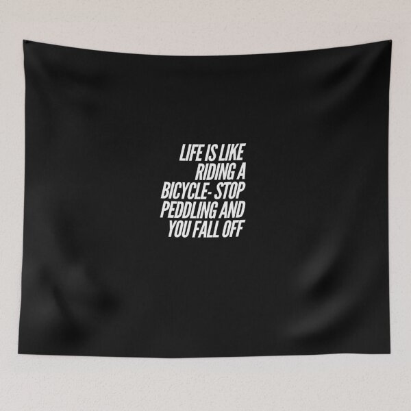 Item preview, Life Is Like Riding a Bicycle designed and sold by Elena's Shop.