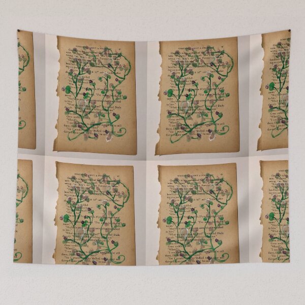 Item preview, Purple flower vine  designed and sold by Tonyasartprints.