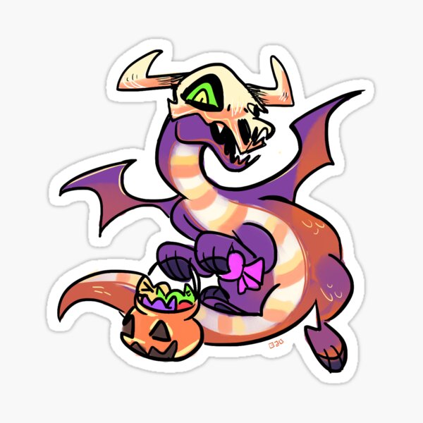 Spooky Halloween Kobold/Whelpling  Sticker