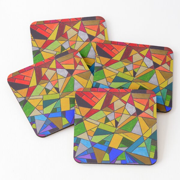 Item preview, Rainbow Geometric Art, Abstract Art, Stained Glass designed and sold by Midsummer1942.