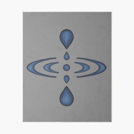 Mindfulness Symbol Art Board Print By Unhingedheather Redbubble