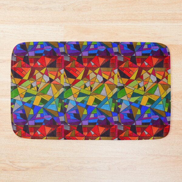 Item preview, Rainbow Geometric Art, Abstract Art, Stained Glass designed and sold by Midsummer1942.