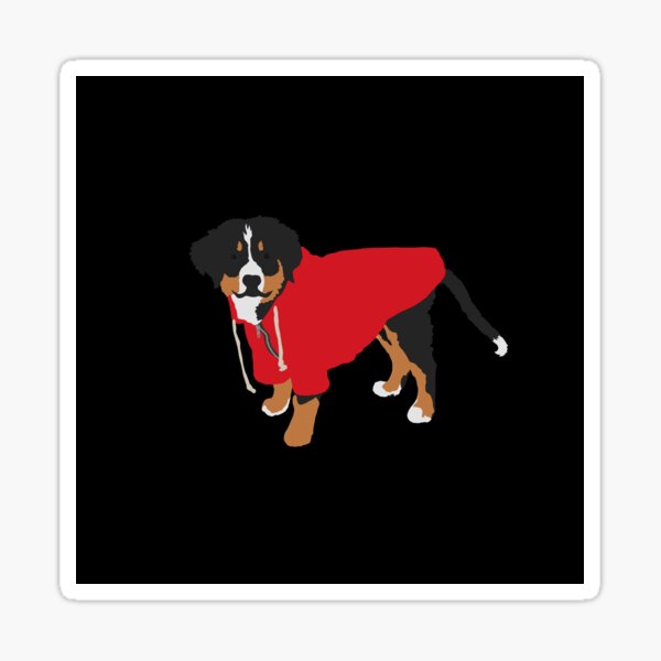 Pup in a Raincoat Sticker