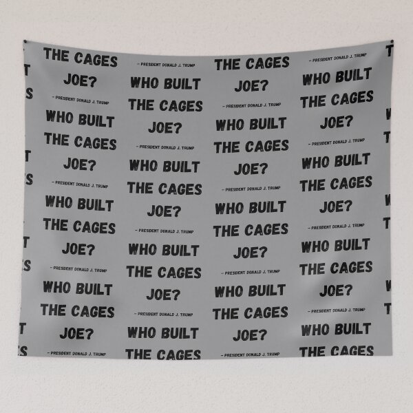 Item preview, WHO BUILT THE CAGES JOE? (Final Presidential Debate 2020) designed and sold by LiveAndGlow.