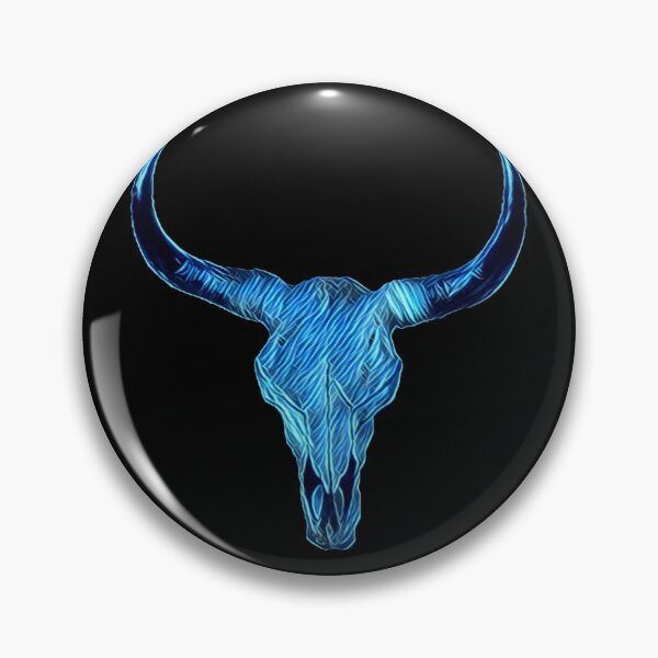 Item preview, Blue Ox Skull Art designed and sold by Dude  Stuff.