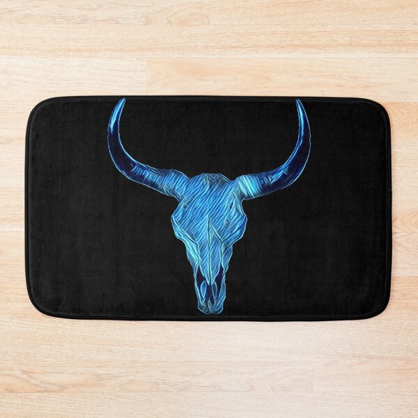 Item preview, Blue Ox Skull Art designed and sold by Dude  Stuff.