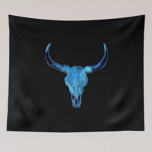 Item preview, Blue Ox Skull Art designed and sold by Dude  Stuff.