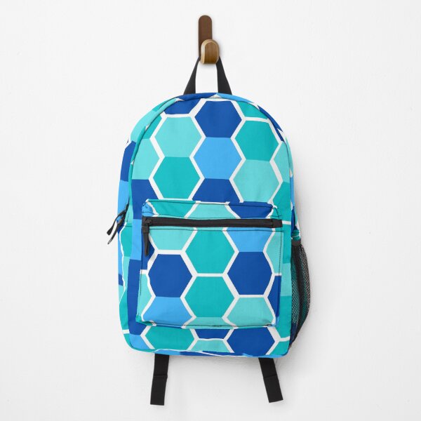 Item preview, Shades Of Blues Honeycomb Pattern designed and sold by Joy Poddar.