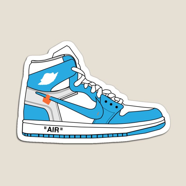 Off-White Jordan 1 UNC Magnet