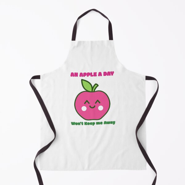 Item preview, An Apple a Day, Won't Keep me Away - Kawaii Funny Fruit designed and sold by Kaos Urbanwear.