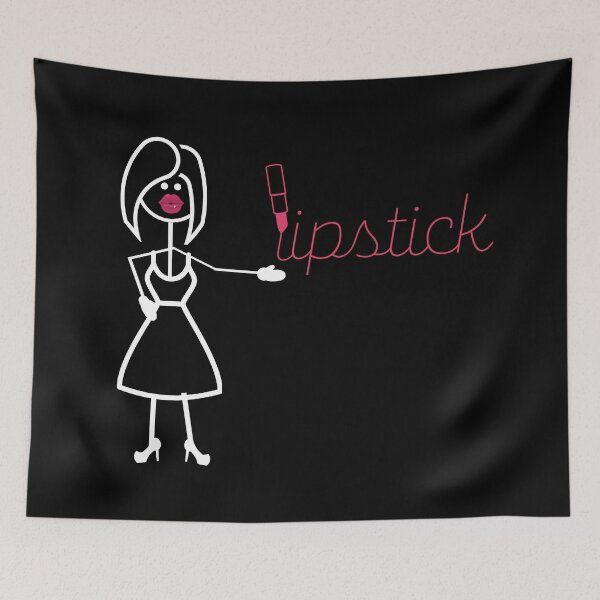 Item preview, Lipstick - Stick Figure Humour designed and sold by CheckOutOz.