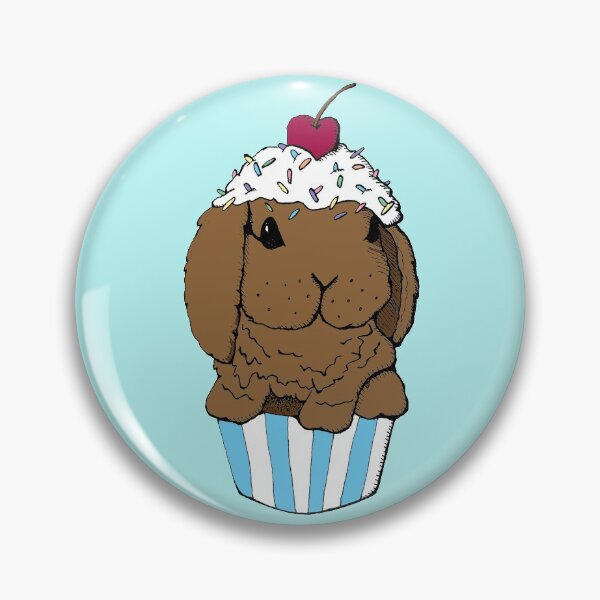 Item preview,  Bunny Cupcake- Chocolate- Blue designed and sold by mochinumnums.