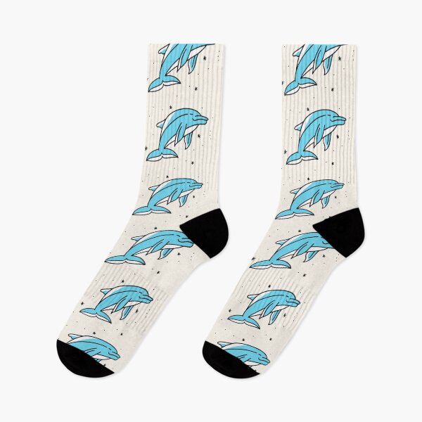 Item preview, Retro Dolphin Tattoo Drawing designed and sold by SLAG-Creative.