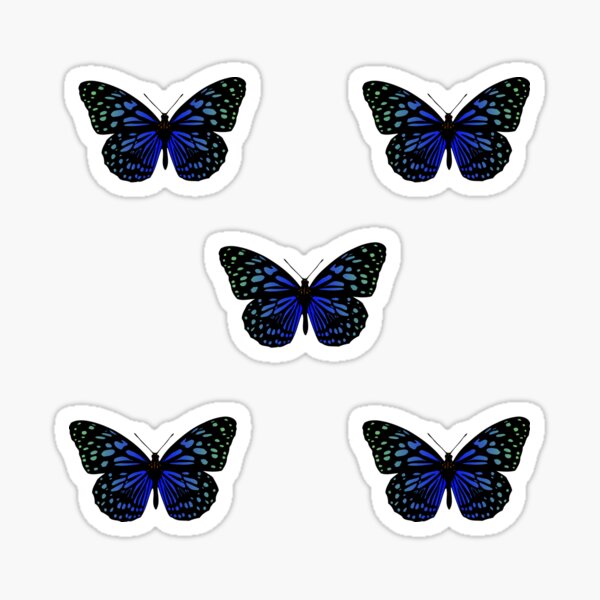 Little Blue Butterflies Sticker