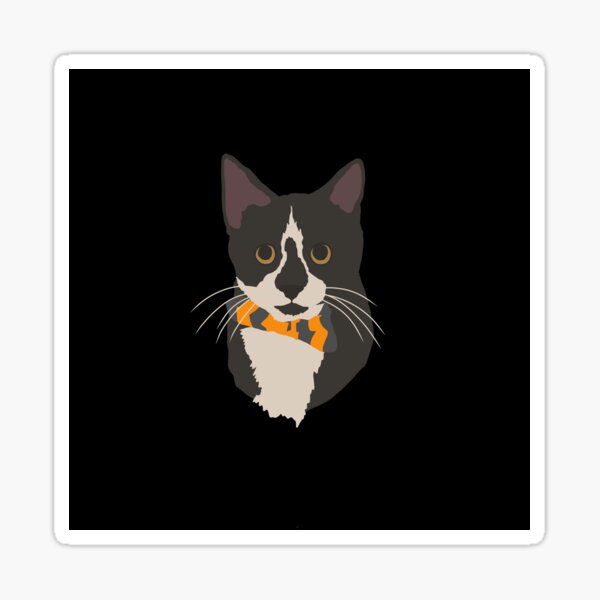 Halloween Tuxedo Sticker