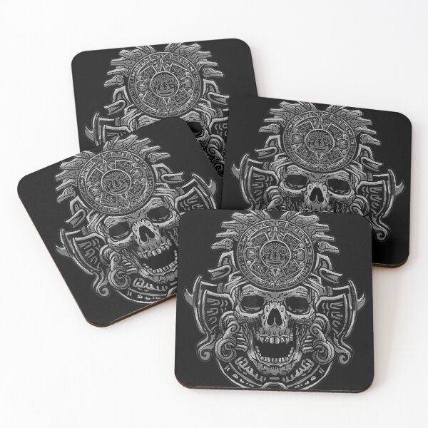 Item preview, Aztec Skull Cool Death's Head Skeleton Inca Maya Gift Idea designed and sold by junemusick77.