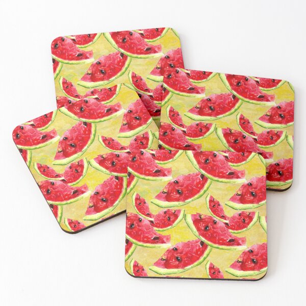 Item preview,  Red watermelon slices  designed and sold by whitedove457.