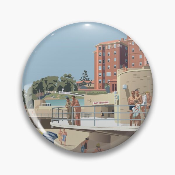 Item preview, Manly Beach, Sydney 1951 designed and sold by contourcreative.