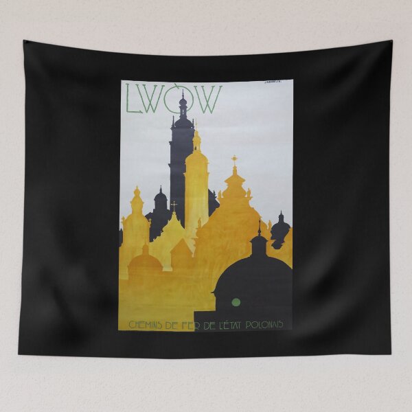 Item preview, Lwow retro poster designed and sold by CorasPosters.