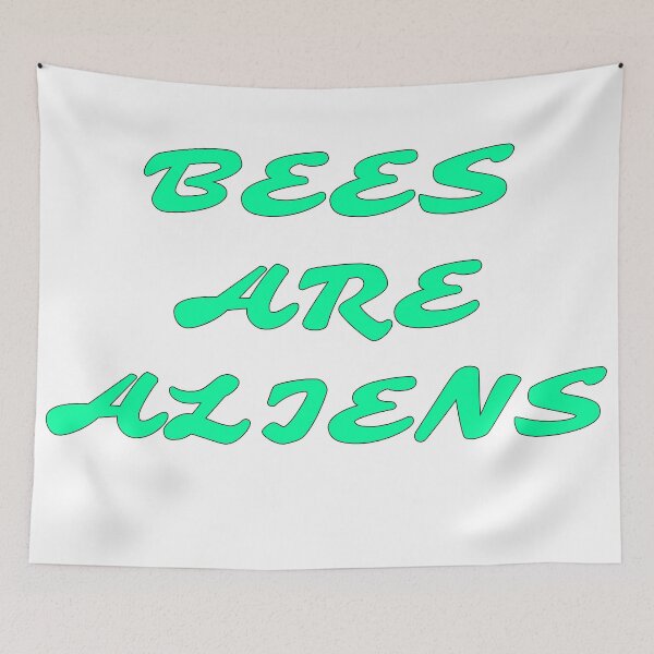 Item preview, Bees Are Aliens (Funny) Space Merch designed and sold by Mustard Prophet.