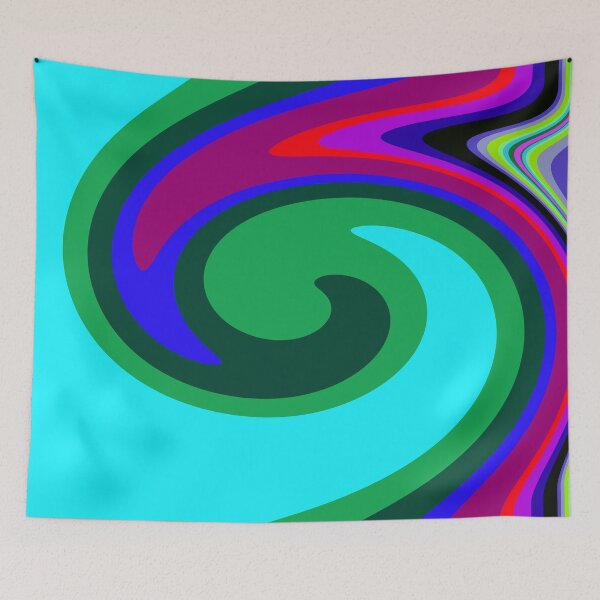 Item preview, Colour Wave on Turquoise designed and sold by KeksWorkroom.