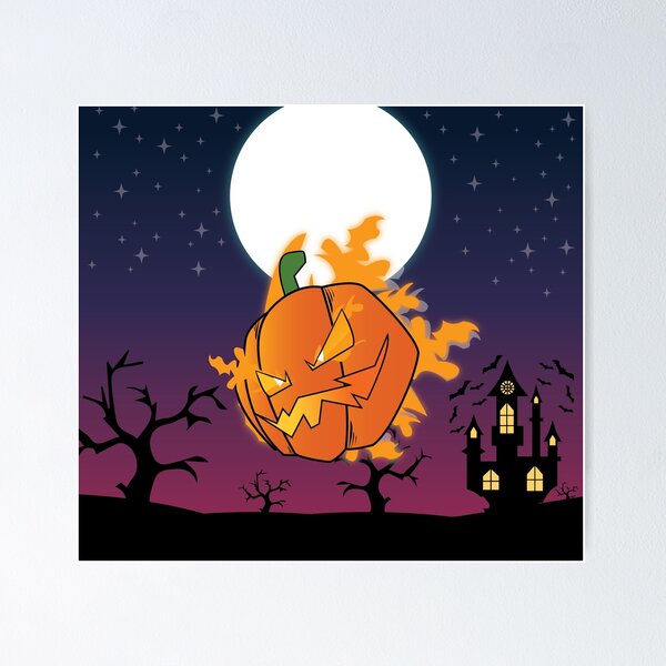 Item preview, Halloween Flying Pumpkin designed and sold by kemaru.