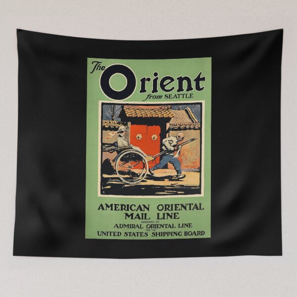 Item preview, The Orient from Seattle retro poster designed and sold by CorasPosters.