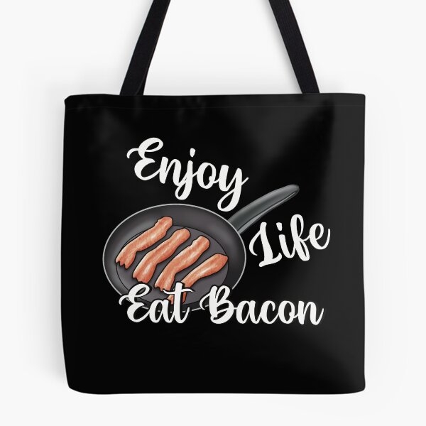 Item preview, Script Enjoy Life Eat Bacon Frying Pan designed and sold by zealology.