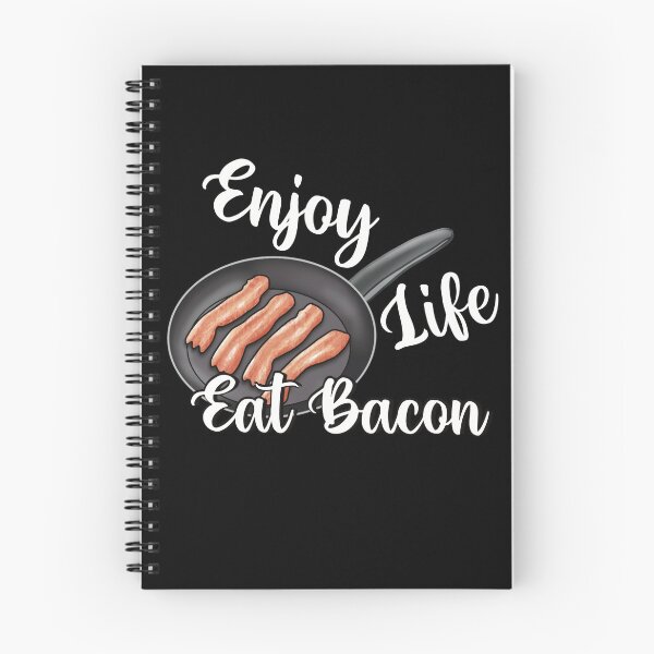 Item preview, Script Enjoy Life Eat Bacon Frying Pan designed and sold by zealology.