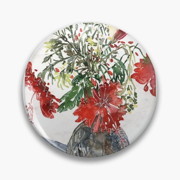 Artikelvorschau, Hibiskusanordnung in Vase entworfen und verkauft von EarthyPlanty.